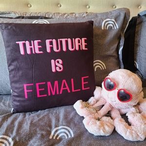 Pillow "The future is female" feminist pillow